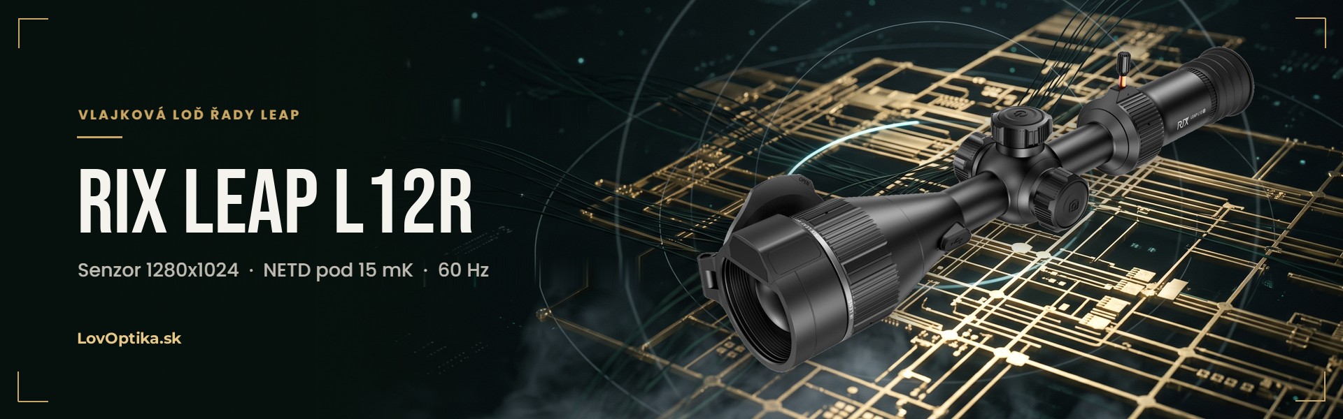RIX LEAP L12R - senzor 1280x1024, NETD pod 15 mK