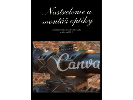 Plagát Nastrelenie a montáž optiky