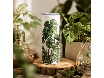 Termohrnek "Monstera jungle" – zelená harmonie