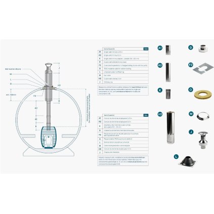 2193 huum chimney set