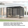hliníková bioklimatická pergola LANITPLAST BASIC 3x2,5 m LG4288