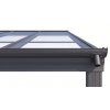 hliníková pergola LANITPLAST WALL 43 FSX antracit + čirý PC LG4313