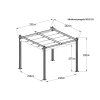hliníková pergola LANITPLAST SOLO 3x3 m LG2079