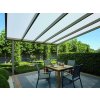 hliníková pergola SKYLUX CLIMALUX 4,0 x 3,5 m antracit + bronz PC LG3755