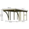 carport KARIBU BASIC 2 (62033) LG1901