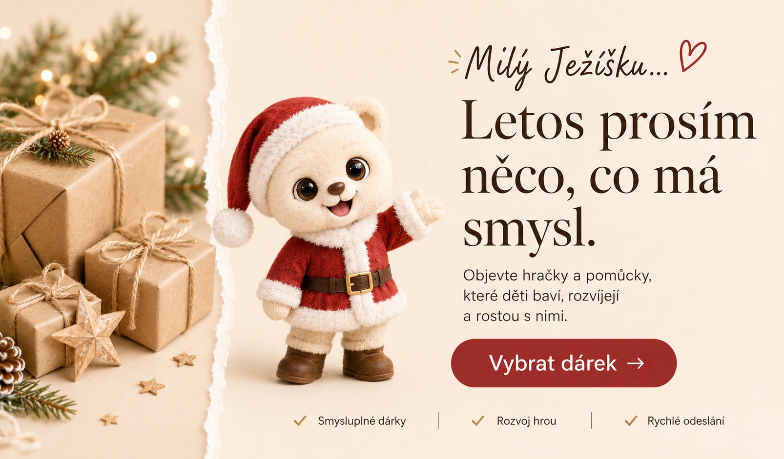 Vánoční dárky pro děti se smyslem – hračky a pomůcky pro rozvoj dětí