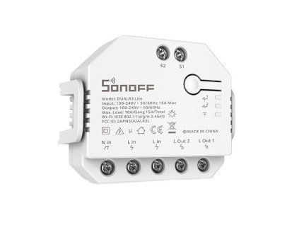 Chytrý přepínač WiFi Sonoff Dual R3 Lite
