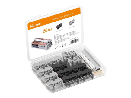 DIN Rail wire connector Sonoff set (20 pcs)