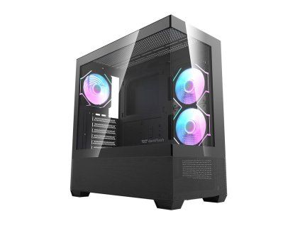 DarkFlash DS900 AIR Počítačová skříň + 7 ventilátorů ARGB černá