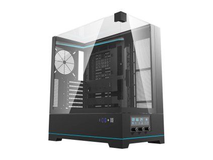 DarkFlash DY450 Počítačová skříň bez ventilátorů černá