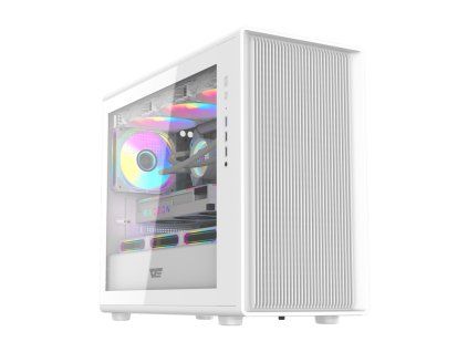 DarkFlash DB460M Počítačová skříň bílá