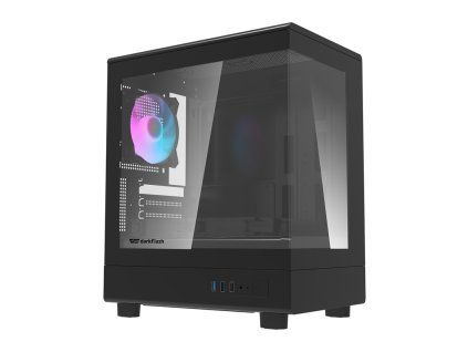 DarkFlash DB330M Počítačová skříň + 3 ventilátory černá