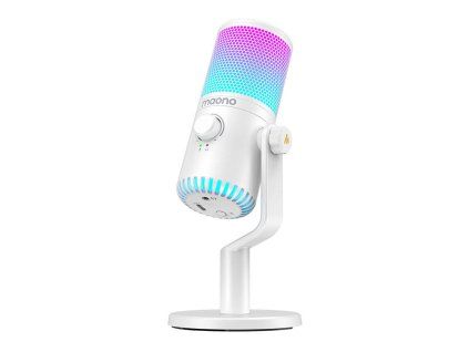 Maono DM30RGB Herní mikrofon bílá