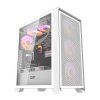 DarkFlash DRX70 MESH Počítačová skříň + 4 ventilátory RGB bílá