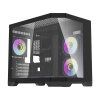 DarkFlash Darflash FT418 Počítačová skříň + 6 ventilátorů aRGB černá