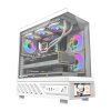DarkFlash DS950V s displejem Počítačová skříň + 6 ventilátorů bílá