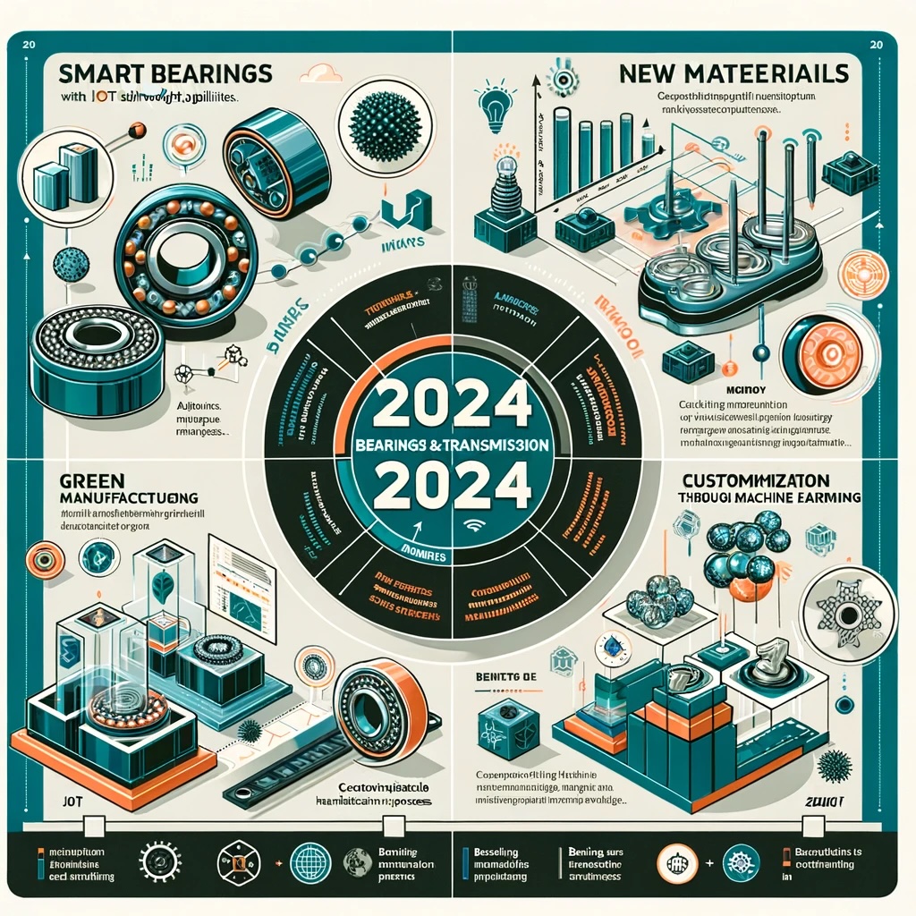 Nové trendy v oblasti ložisek a přenosových technik v roce 2024
