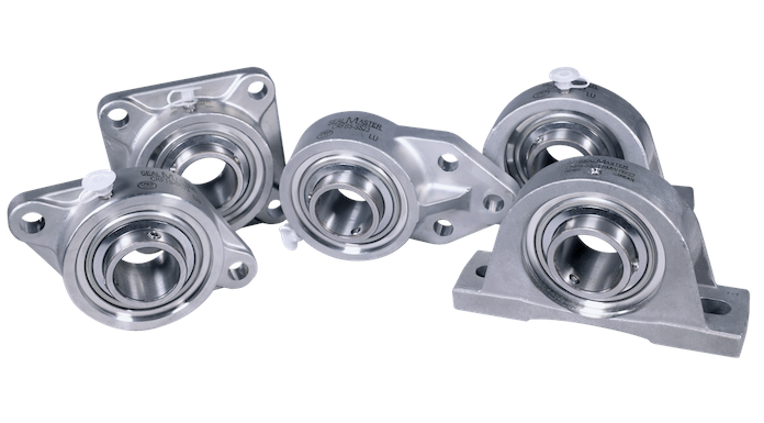 Nová ložiska Sealmaster® Stainless Steel Gold™ poskytují vynikající výkon v korozivních prostředích
