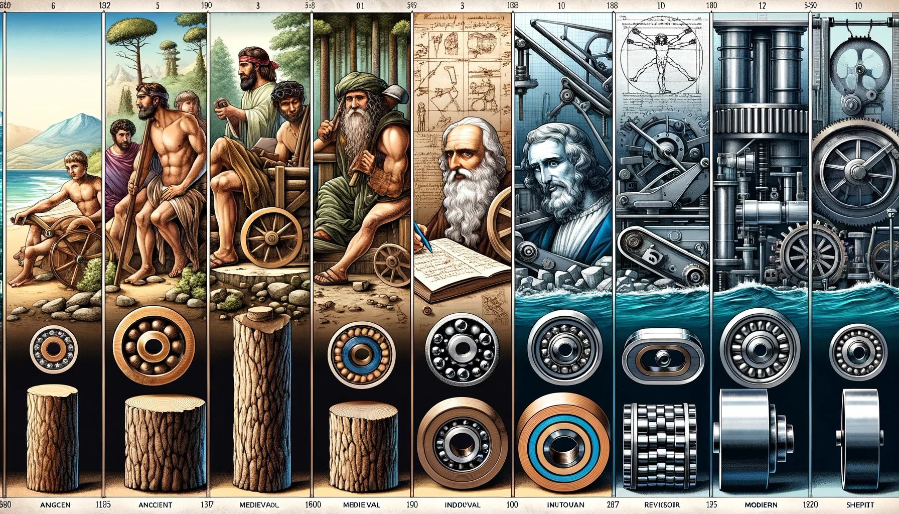 The Evolution of Bearings: From Ancient Times to Modern Engineering