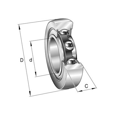 Ložisková kladka - LR 5204 X 2Z INA
