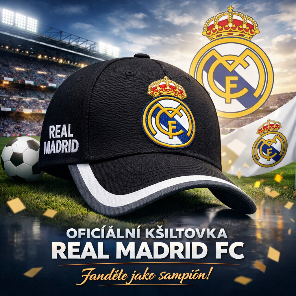 Kšiltovka Real Madrid FC – Styl, pohodlí a hrdost na jeden z největších klubů světa