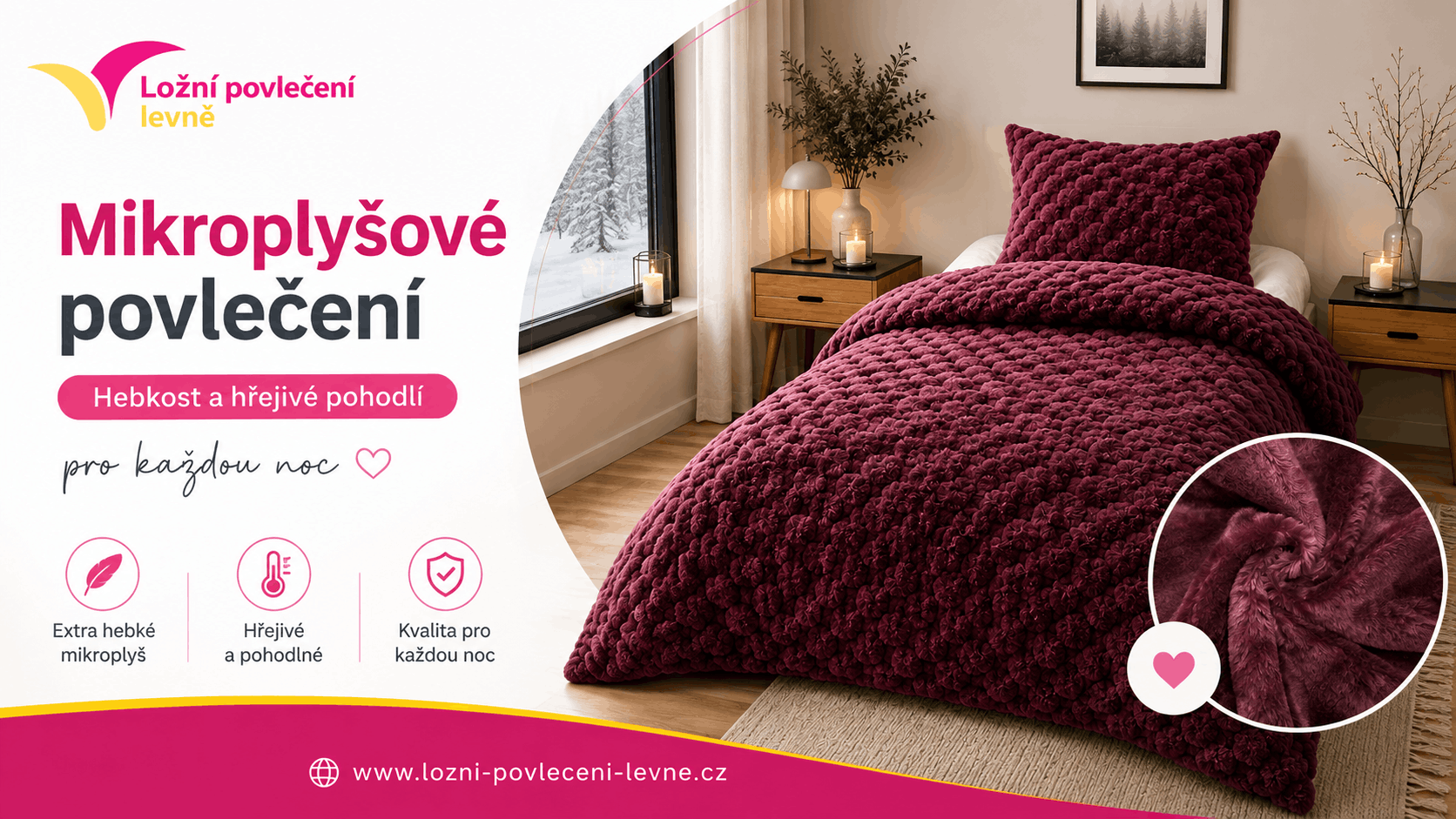 Mikroplyšové povlečení: hebkost a hřejivé pohodlí pro každou noc
