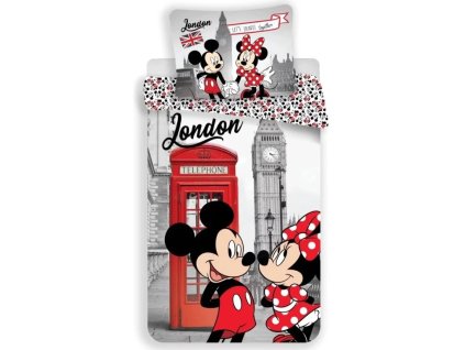 100% BAVLNA - DIESNEY povlečení MICKEY a MINNIE LONDON