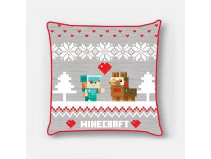 Vánoční povlak na polštář MINECRAFT 3