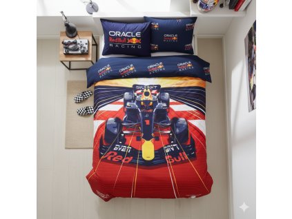 Bavlněné povlečení formule 1 red bull oracle hlavní fotka