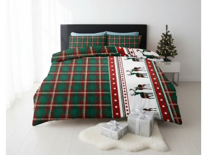 flanelové vánoční povlečení 2