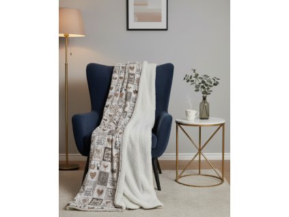 hřejivá luxusní beránková deka 1