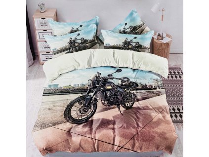 3D povlečení s motorkou a dárkem