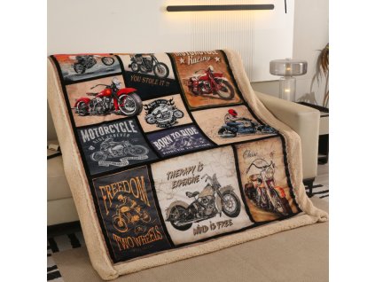 microflanelova deka s berankem moto