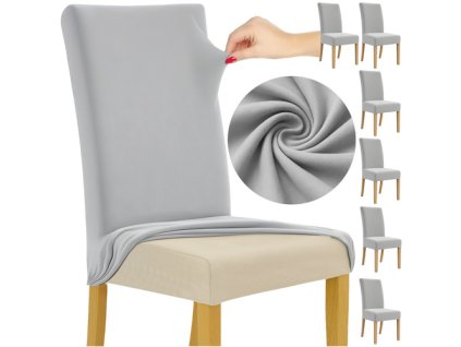 eng pl Chair covers 6 pcs light gray Ruhhy 25991 18287 10 (1)
