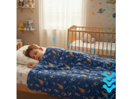 eng pl Weighted blanket 100x150cm 4kg Isomedix 26897 18765 9