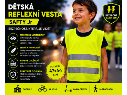 reflexní vesta safty jr
