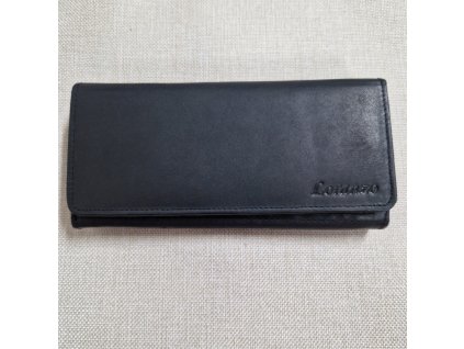 Dámská kožená peněženka LORANZO, velká - černá