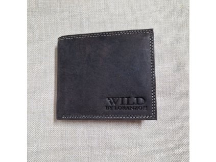 Pánská kožená peněženka WILD-černá