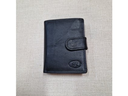 Pánská kožená peněženka se zapínáním- černá