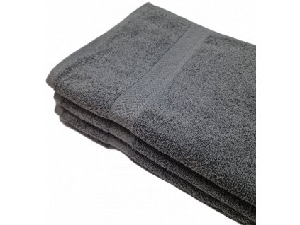 Froté ručník Berta 50x100cm tm. šedý