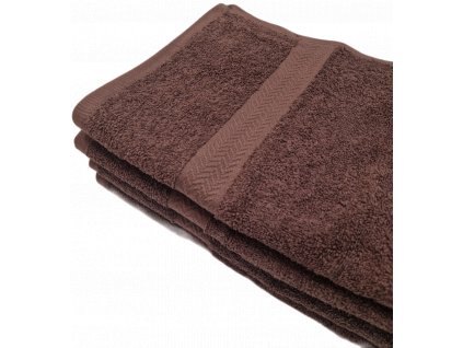 Froté ručník Berta 50x100cm tm.hnědý
