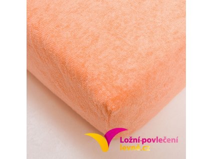 FROTÉ prostěradlo broskvové 180x200cm  frote prosteradlo
