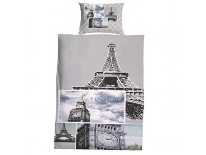 Bavlněné 3D povlečení Tower  BAVLNĚNÉ POVLEČENÍ