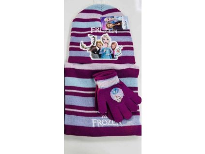 Holčičí zimní set FROZEN FIALOVÝ