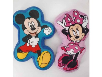 Tvarované 3D polštáře (2ks) MICKEY & MINNIE MOUSE