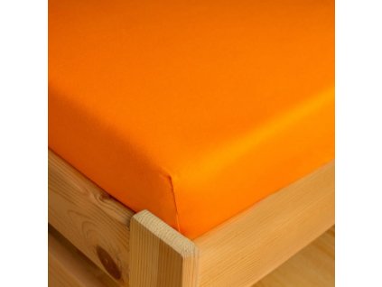 JERSEY prostěradlo oranžové 90x200cm