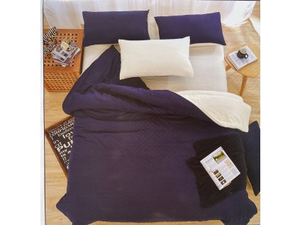 3dílné povlečení PURE DARK BLUE
