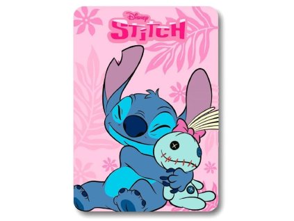 Fleecová deka DISNEY STITCH & SCRUMP 100x140 cm