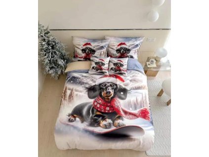 6dílné Vánoční francouzské povlečení Vánoční Sen 5