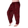 Bavlněné harémové kalhoty se vzorem,červeno-černé